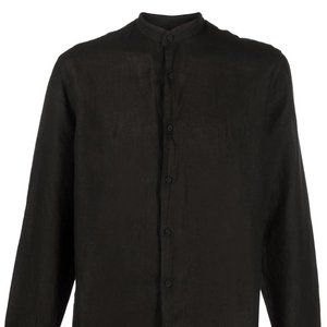 NONNATIVE BLACK LINEN SHIRT